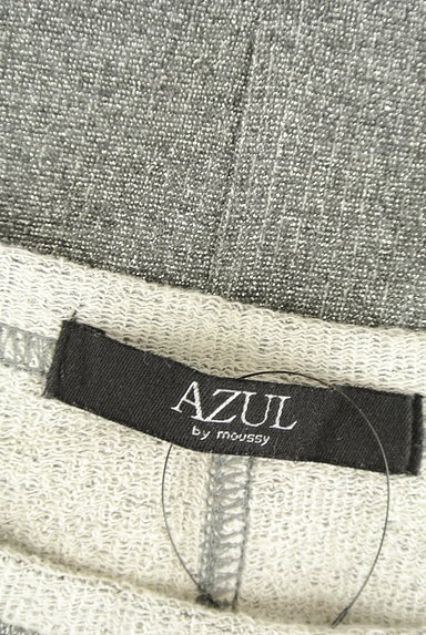 AZUL by moussy（アズールバイマウジー）の古着「ラメスウェットロングトップス（スウェット・パーカー）」大画像６へ