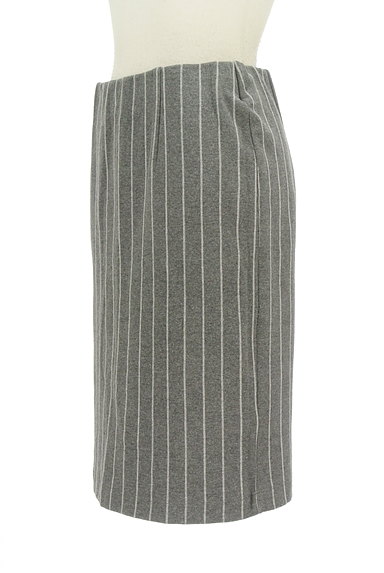 NATURAL BEAUTY BASIC（ナチュラルビューティベーシック）の古着「ストライプ柄ストレッチタイトスカート（スカート）」大画像３へ