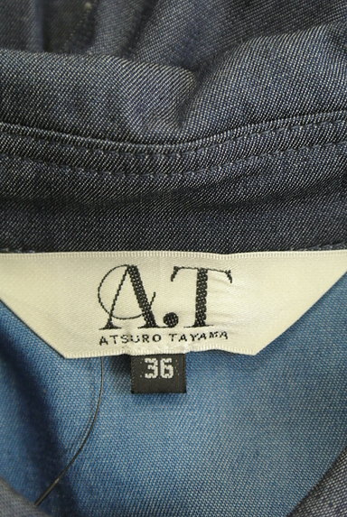 A.T（エーティー）の古着「バイカラーデニムロングシャツ（カジュアルシャツ）」大画像６へ
