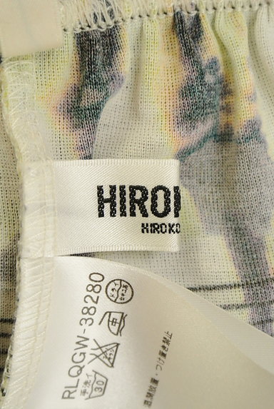 HIROKO BIS（ヒロコビス）の古着「総柄切替ミモレ丈ギャザースカート（ロングスカート・マキシスカート）」大画像６へ
