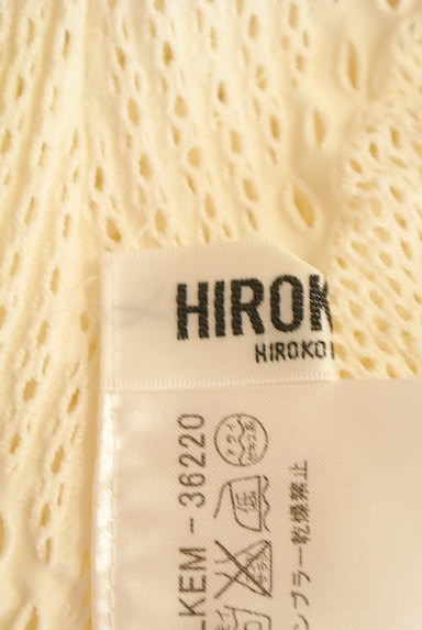 HIROKO BIS（ヒロコビス）の古着「シアー刺繍フレア膝丈ワンピース（ワンピース・チュニック）」大画像６へ