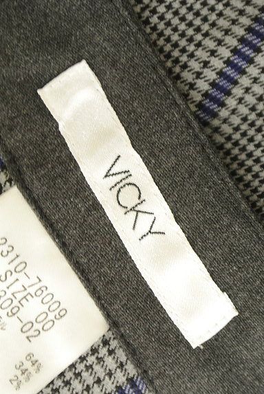 VICKY（ビッキー）の古着「ハイウエストチェック柄パンツ（パンツ）」大画像６へ