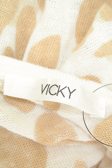 VICKY（ビッキー）の古着「レオパード柄シアーリネンカーディガン（カーディガン・ボレロ）」大画像６へ