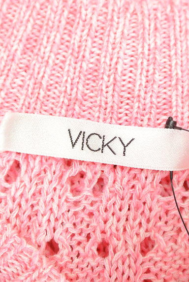 VICKY（ビッキー）の古着「カギ編みミックスローゲージニット（ニット）」大画像６へ