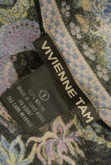 VIVIENNE TAM（ヴィヴィアンタム）の古着「ボタニカル柄シアーカーディガン（カーディガン・ボレロ）」大画像６へ