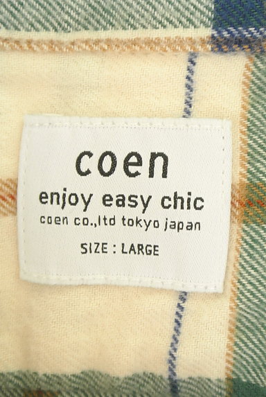 coen（コーエン）の古着「バンドカラーチェック柄シャツ（カジュアルシャツ）」大画像６へ
