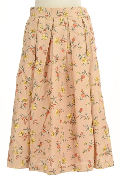 JILLSTUART（ジルスチュアート）の古着「レトロ小花柄タックロングスカート（ロングスカート・マキシスカート）」大画像１へ