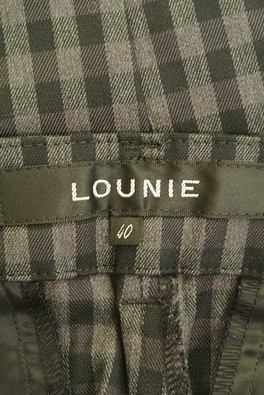 LOUNIE（ルーニィ）の古着「チェック柄テーパードパンツ（パンツ）」大画像６へ