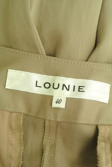LOUNIE（ルーニィ）の古着「サイドベルトラップ風ワイドパンツ（パンツ）」大画像６へ
