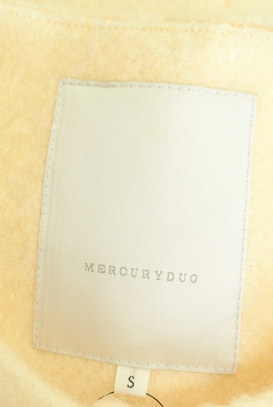 MERCURYDUO（マーキュリーデュオ）の古着「ファー袖ノーカラーロングコート（コート）」大画像６へ