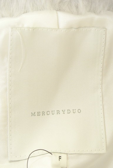 MERCURYDUO（マーキュリーデュオ）の古着「ミドル丈ノーカラーエコファーコート（コート）」大画像６へ