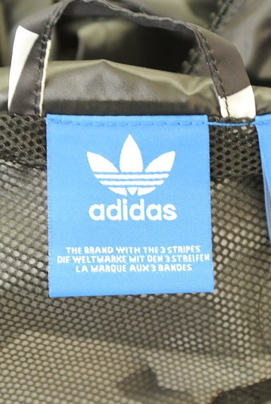 adidas（アディダス）の古着「モノトーンロゴボーダーパーカー（ブルゾン・スタジャン）」大画像６へ