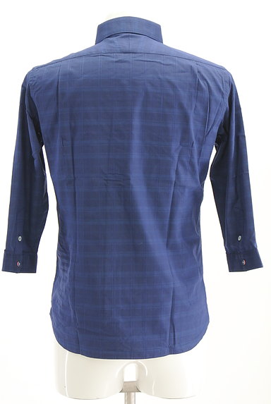 NICOLE（ニコル）の古着「七分袖立体チェック柄織地シャツ（カジュアルシャツ）」大画像２へ