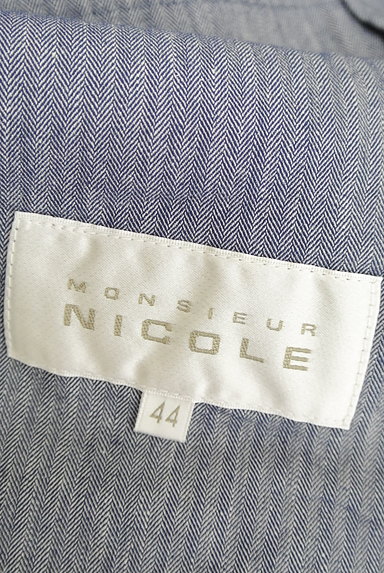 NICOLE（ニコル）の古着「ヘリンボーン柄コットンシャツジャケット（カジュアルシャツ）」大画像６へ
