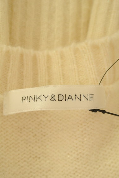 Pinky＆Dianne（ピンキー＆ダイアン）の古着「ラメ混ケーブルタイトニットワンピ（ワンピース・チュニック）」大画像６へ