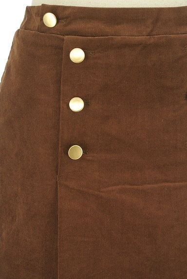 Te chichi（テチチ）の古着「ダブルボタンコーデュロイスカート（スカート）」大画像４へ