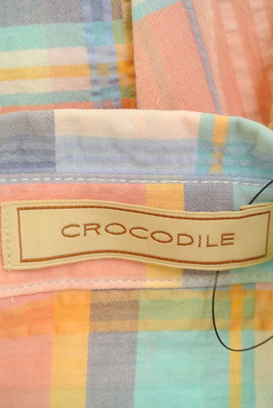 Crocodile（クロコダイル）の古着「チェック柄七分袖シャツ（カジュアルシャツ）」大画像６へ