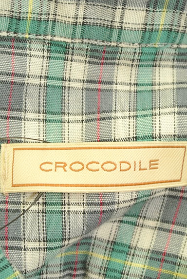 Crocodile（クロコダイル）の古着「チェック柄ロングシャツ（カジュアルシャツ）」大画像６へ