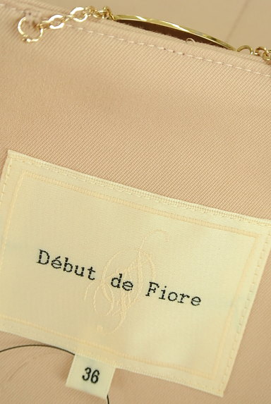 Debut de Fiore by LAISSE PASSE（デビュー・ド・フィオレ）の古着「ウエストリボンノーカラーロングコート（コート）」大画像６へ