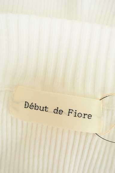 Debut de Fiore by LAISSE PASSE（デビュー・ド・フィオレ）の古着「五分袖リブニット（ニット）」大画像６へ