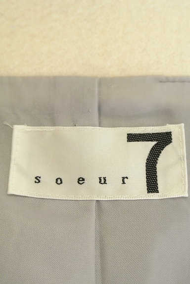 soeur7（スール）の古着「ノーカラーロングウールコート（コート）」大画像６へ