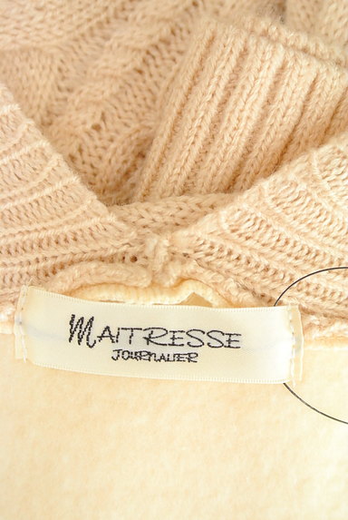 MAITRESSE（メトリーゼ）の古着「ケーブル編み切替ロングカーディガン（カーディガン・ボレロ）」大画像６へ
