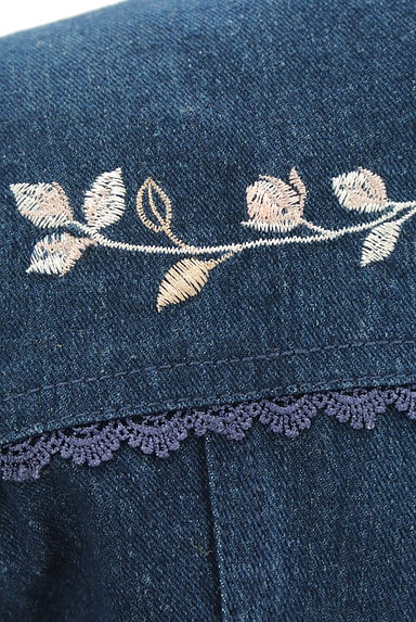 axes femme（アクシーズファム）の古着「花刺繍レースデニムジャケット（ジャケット）」大画像５へ