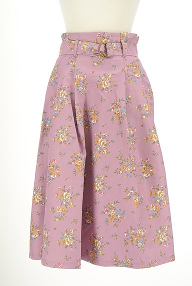 dazzlin（ダズリン）の古着「小花柄ハイウエストミモレスカート（ロングスカート・マキシスカート）」大画像１へ