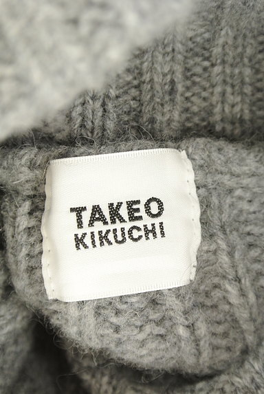 TAKEO KIKUCHI（タケオキクチ）の古着「ケーブル編みタートルネックニット（Ｔシャツ）」大画像６へ