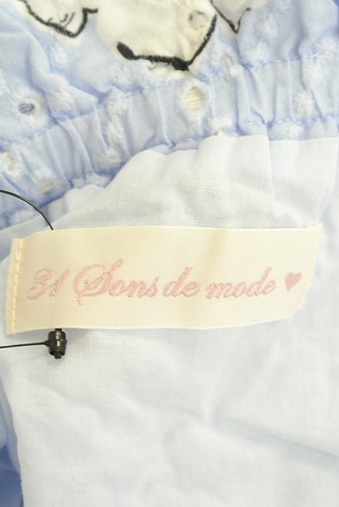 31 Sons de mode（トランテアン ソン ドゥ モード）の古着「花柄カットワーク刺繍ブラウス（カットソー・プルオーバー）」大画像６へ