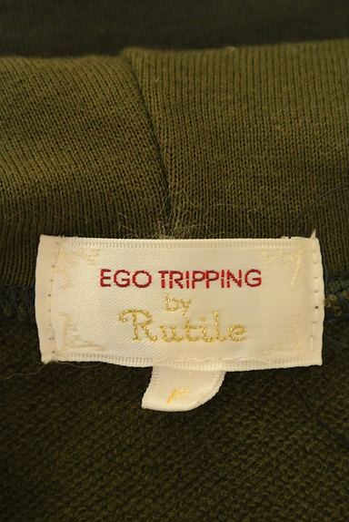 EGO TRIPPING（エゴトリッピング）の古着「ペプラム切替ジップアップパーカー（スウェット・パーカー）」大画像６へ