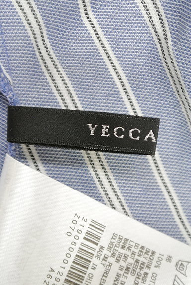 YECCA VECCA（イェッカヴェッカ）の古着「ストタイプ柄コットンタックブラウス（カットソー・プルオーバー）」大画像６へ
