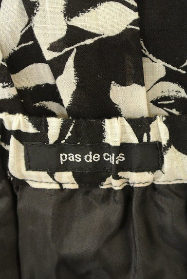 Pas de calais（パドカレ）の古着「ミモレ丈花柄コットンリネンスカート（スカート）」大画像６へ