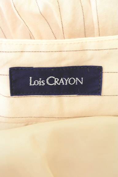 Lois CRAYON（ロイスクレヨン）の古着「裾レースストライプ柄コットンスカート（スカート）」大画像６へ