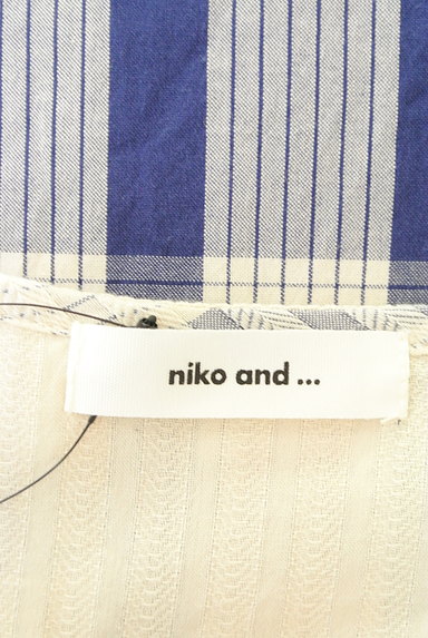 niko and...（ニコ アンド）の古着「ナチュラルチェックロングシャツワンピ（ワンピース・チュニック）」大画像６へ