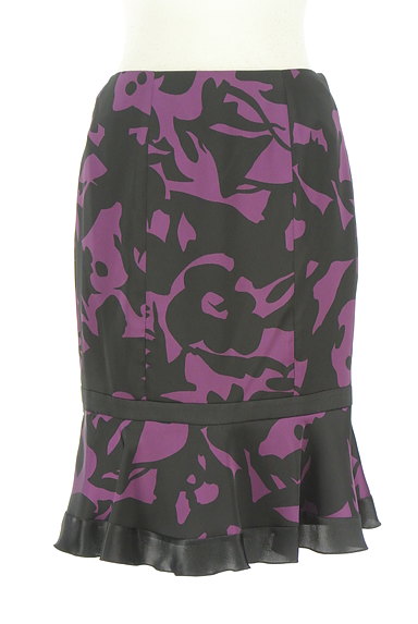 COUP DE CHANCE（クードシャンス）の古着「黒×紫裾フリルスカート（スカート）」大画像１へ