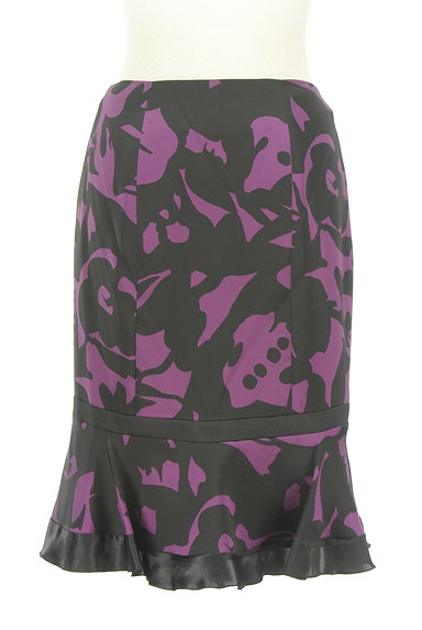 COUP DE CHANCE（クードシャンス）の古着「黒×紫裾フリルスカート（スカート）」大画像２へ