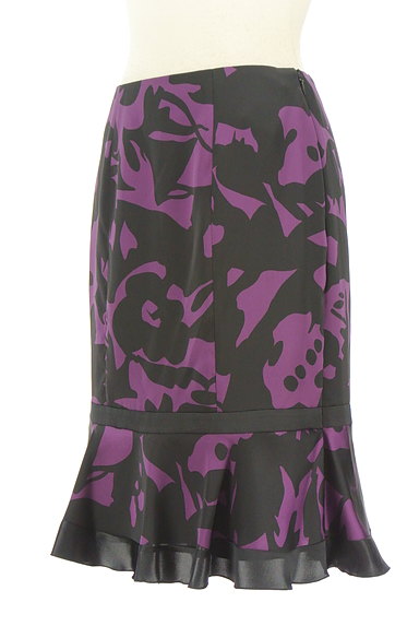 COUP DE CHANCE（クードシャンス）の古着「黒×紫裾フリルスカート（スカート）」大画像３へ