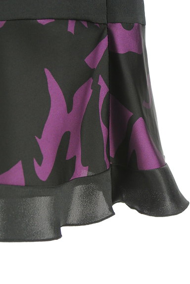 COUP DE CHANCE（クードシャンス）の古着「黒×紫裾フリルスカート（スカート）」大画像５へ