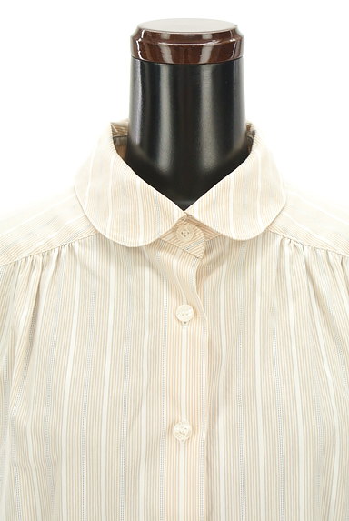 NARA CAMICIE（ナラカミーチェ）の古着「微光沢ストライプ柄シャツ（カジュアルシャツ）」大画像４へ