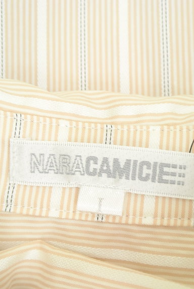 NARA CAMICIE（ナラカミーチェ）の古着「微光沢ストライプ柄シャツ（カジュアルシャツ）」大画像６へ