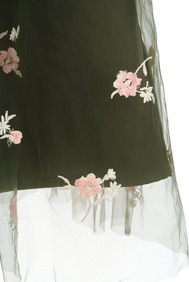 31 Sons de mode（トランテアン ソン ドゥ モード）の古着「花柄刺繍チュールフレアスカート（スカート）」大画像５へ