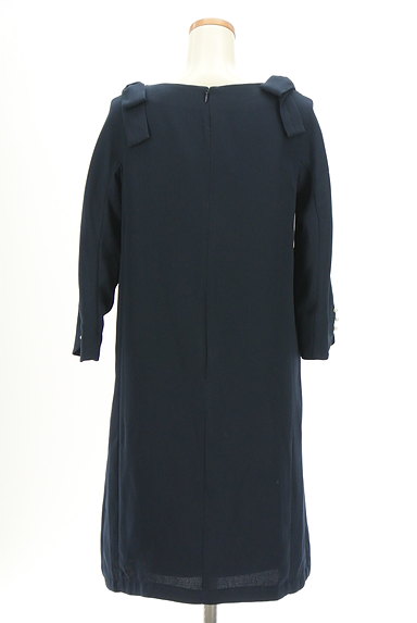 Couture Brooch（クチュールブローチ）の古着「肩リボン七分袖ワンピース（ワンピース・チュニック）」大画像２へ