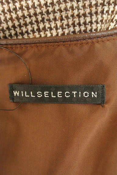 WILLSELECTION（ウィルセレクション）の古着「千鳥格子タックフレアワンピース（ワンピース・チュニック）」大画像６へ