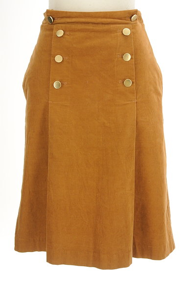 Te chichi（テチチ）の古着「ゴールドボタンコーデュロイスカート（スカート）」大画像１へ