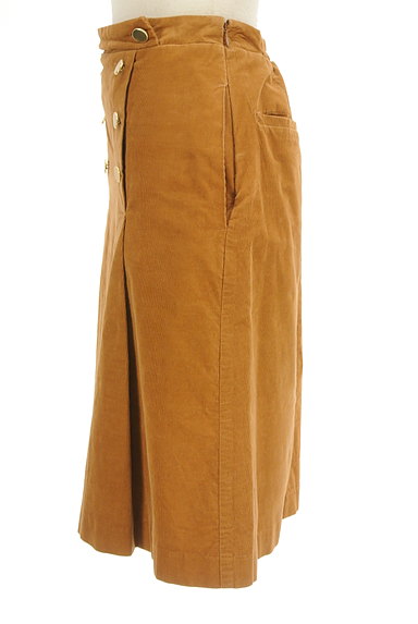 Te chichi（テチチ）の古着「ゴールドボタンコーデュロイスカート（スカート）」大画像３へ