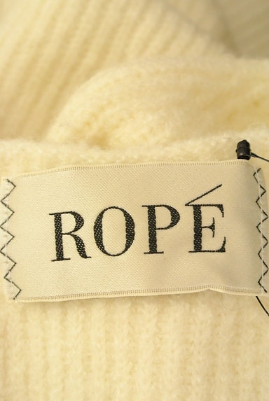 ROPE（ロペ）の古着「Ｖネック膝丈リブニットワンピース（ワンピース・チュニック）」大画像６へ