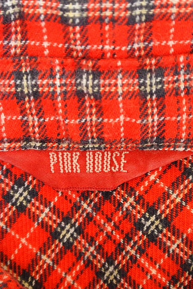 PINK HOUSE（ピンクハウス）の古着「チェック柄フランネルシャツミニワンピ（ワンピース・チュニック）」大画像６へ