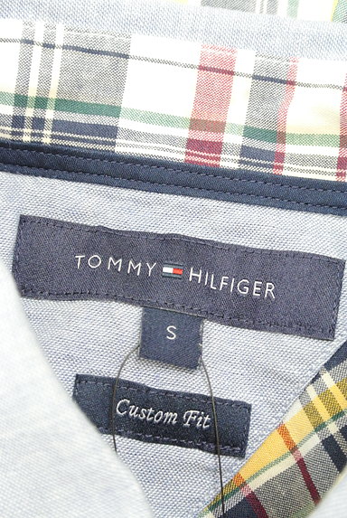 TOMMY HILFIGER（トミーヒルフィガー）の古着「別地切替チェック柄7分袖シャツ（カジュアルシャツ）」大画像６へ
