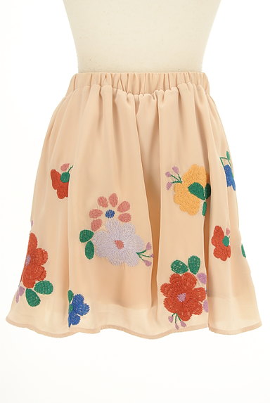 Par Avion（パラビオン）の古着「レトロ花刺繍フレアミニスカート（ミニスカート）」大画像２へ